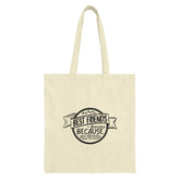 Best Friends Forever Tote Bag, Funny Friendship Gift, Bestie Gift, Friend Quote Shopping Bag, Humorous Present Idea, Gift For Best Friend - Tawshia